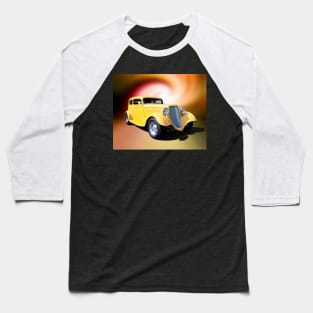 Yellow 34 Ford Coupe Baseball T-Shirt